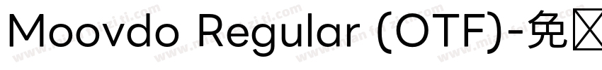 Moovdo Regular (OTF)字体转换